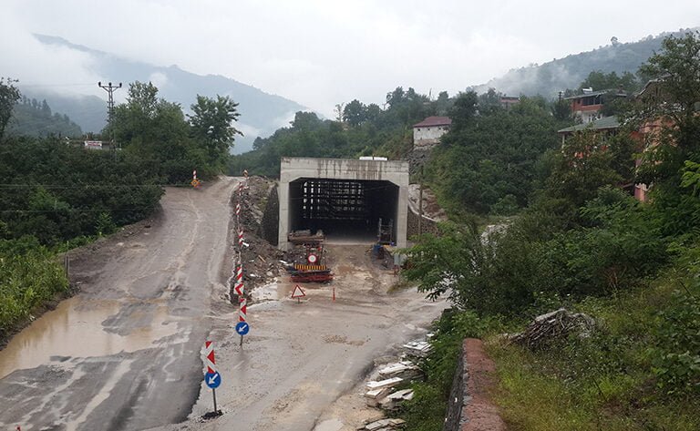 Fatsa-Aybastı İl Yolu KM:38+200 Fore Kazık ve Aç Kapa İnşaatı